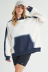 Aemi + Co Color Block Kangaroo Pocketed Hoodie - MyEmpired