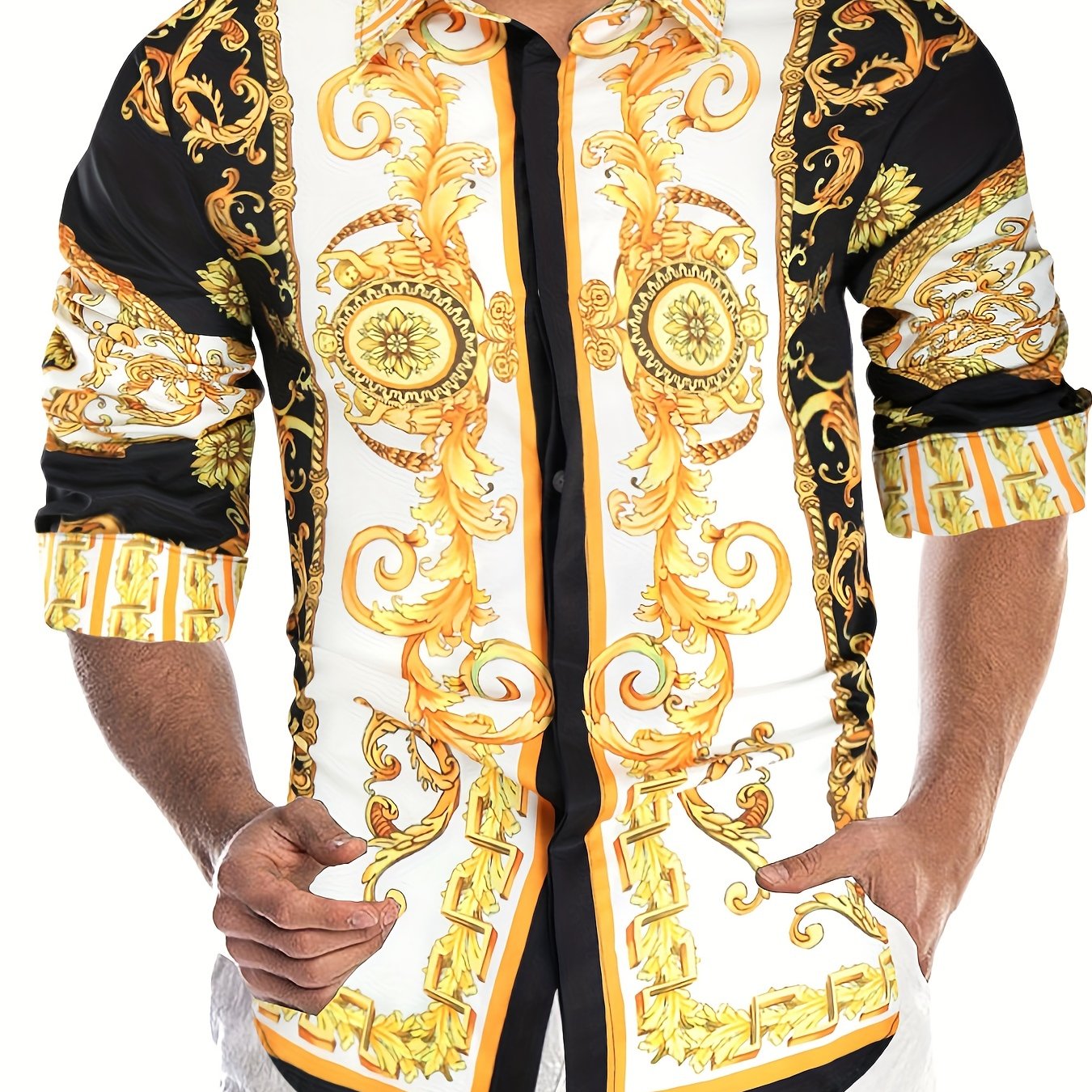 Baroque Style Pattern Men&