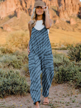 Double Take Full Size Printed V-Neck Sleeveless Jumpsuit - MyEmpired