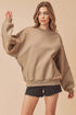 Aemi + Co Exposed Seam Round Neck Drop Shoulder Sweatshirt - MyEmpired