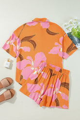 Floral Print Shirt and Shorts Set - MyEmpired