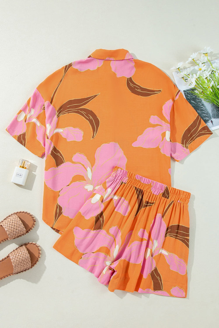 Floral Print Shirt and Shorts Set - MyEmpired