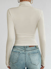 Devine Mock Neck Long Sleeve T-Shirt - MyEmpired