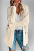 Double Take Pocketed Open Front Long Sleeve Cardigan - MyEmpired
