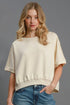 Umgee Full Size Lightweight Cropped Sweatshirt Plus Size - MyEmpired