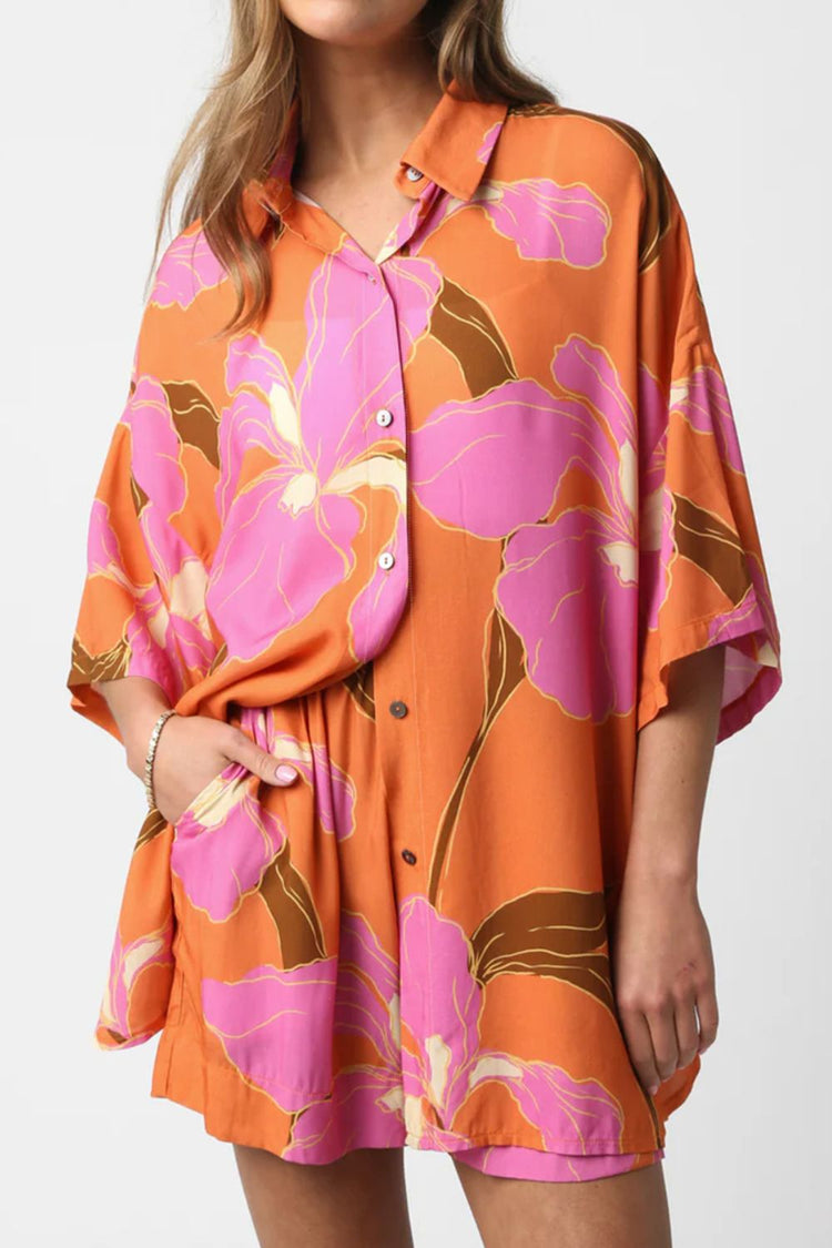 Floral Print Shirt and Shorts Set - MyEmpired