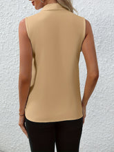Chic V-neck Blouse, Elegant Sleeveless - MyEmpired