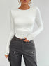 Devine Backless Round Neck Long Sleeve T-Shirt - MyEmpired