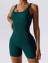 Basic Bae Ribbed Sleeveless Active Romper - MyEmpired