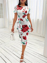 Floral Print Knot Bodycon Dress - MyEmpired