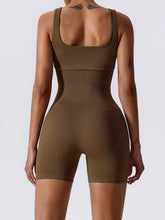 Basic Bae Ribbed Sleeveless Active Romper - MyEmpired