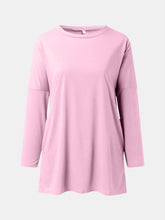 Full Size Round Neck Long Sleeve T-Shirt - MyEmpired