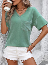 Mandy V-Neck Dropped Shoulder T-Shirt - MyEmpired