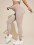 Solid High Rise Active Leggings - MyEmpired