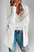 Double Take Pocketed Open Front Long Sleeve Cardigan - MyEmpired