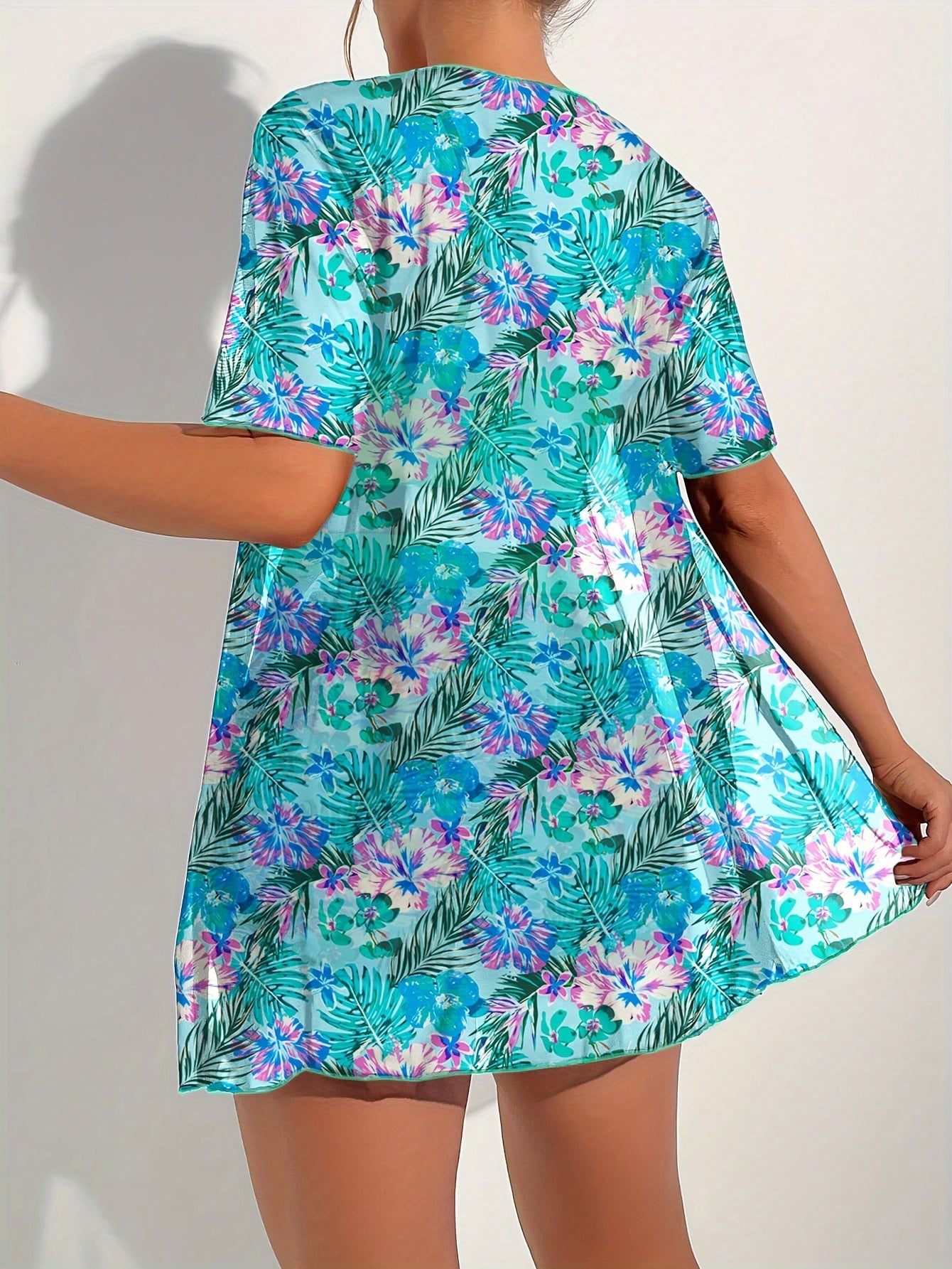 Floral Print 3 Piece Set Swimsuits - MyEmpired