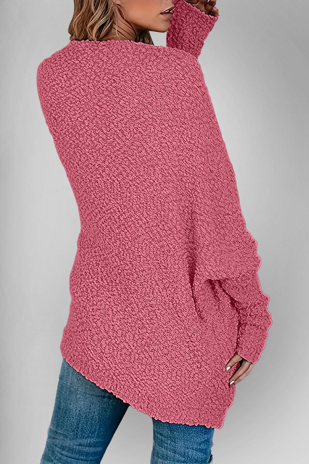 Double Take Pocketed Open Front Long Sleeve Cardigan - MyEmpired