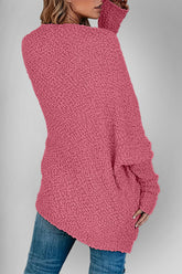 Double Take Pocketed Open Front Long Sleeve Cardigan - MyEmpired