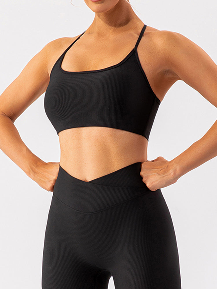 Spaghetti Strap Active Bra - MyEmpired