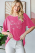 Heimish Full Size Rhinestone Butterfly Round Neck Short Sleeve T-Shirt Plus Size - MyEmpired