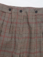 Perfee Plaid Straight Pants with Pockets - MyEmpired