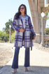 Double Take Full Size Plaid Button Up Lapel Collar Coat - MyEmpired