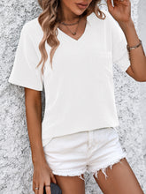 Mandy V-Neck Dropped Shoulder T-Shirt - MyEmpired