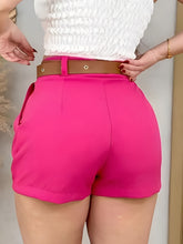 Solid Color Pocket Shorts, Elegant Shorts For Spring & Summer, Women&