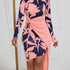 Floral Print Crew Neck Dress - MyEmpired