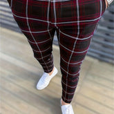 Elegant Plaid Slacks, Men&