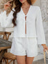 Devine Double Tied V-Neck Top and Shorts Set - MyEmpired