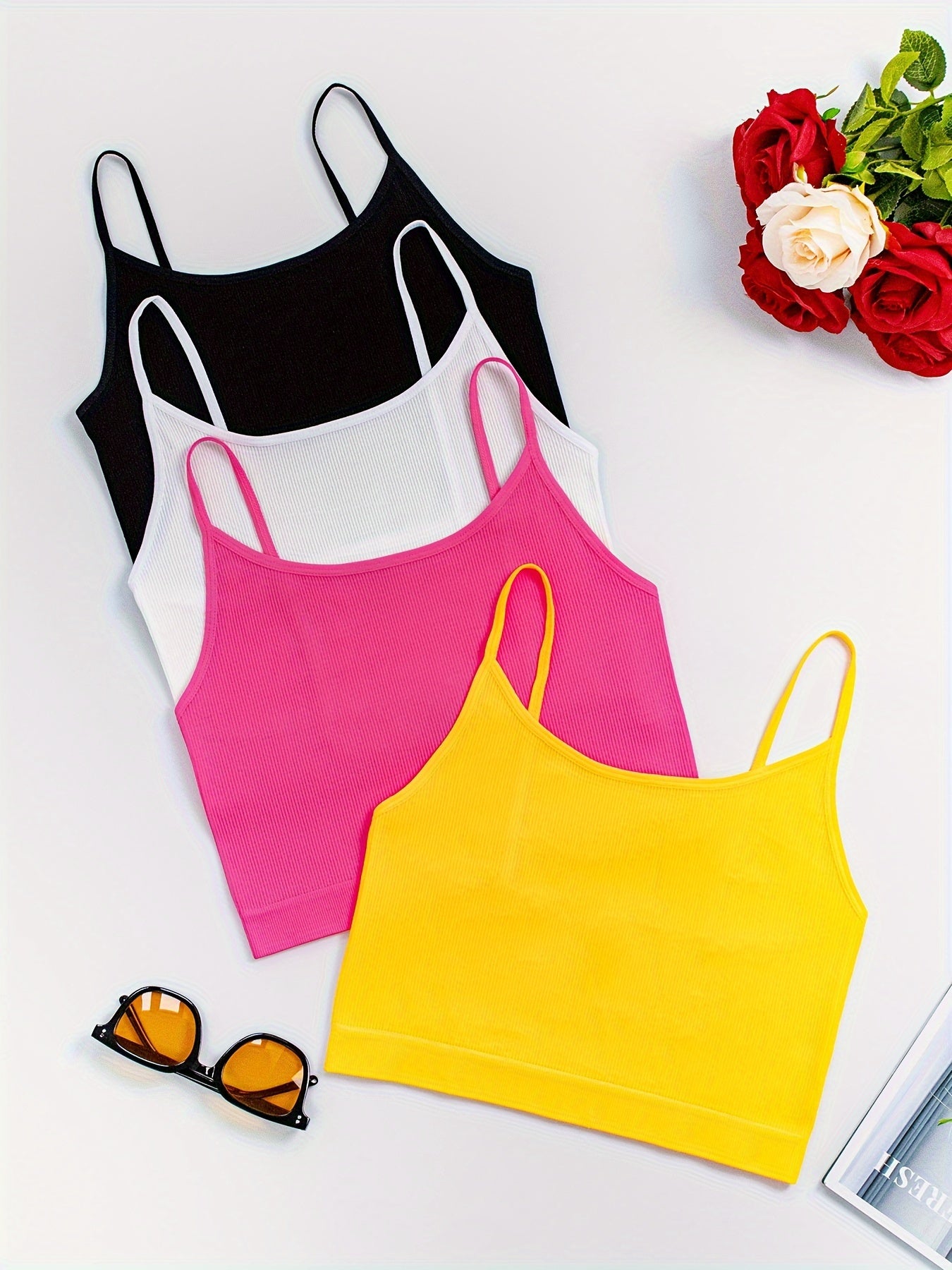 4-Pack Women's Polyamide Camisoles