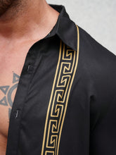 Retro Ethnic Style Print Men&