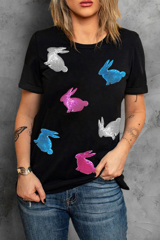 Easter Bunny Round Neck T-Shirt - MyEmpired