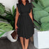 Slim Waist Ruffle Dress - MyEmpired