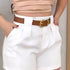 Slant Pockets High Waist Loose Shorts, Casual Solid Color Shorts For Spring & Summer, Women&