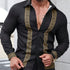 Retro Ethnic Style Print Men&