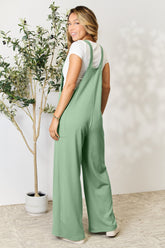 Double Take Full Size Wide Strap Overall with Pockets - MyEmpired
