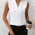 Chic V-neck Blouse, Elegant Sleeveless - MyEmpired