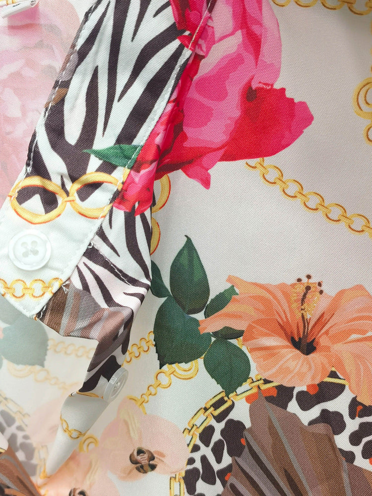 Tropical Print Blouse - MyEmpired