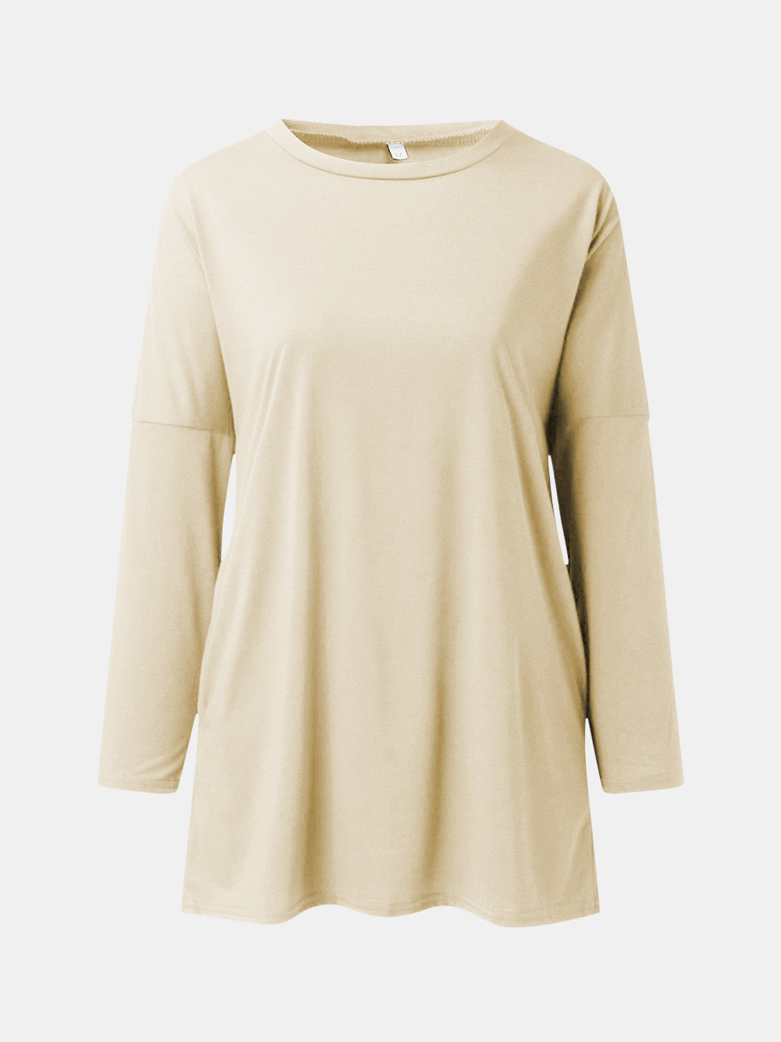 Full Size Round Neck Long Sleeve T-Shirt - MyEmpired