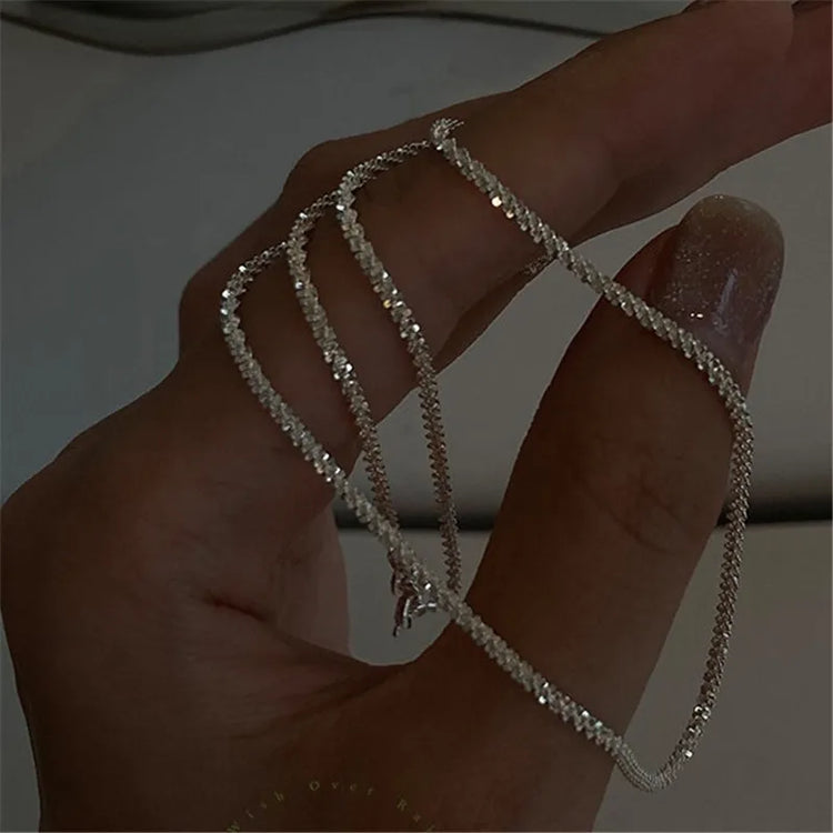 Popular Sparkling Necklace For Women Clavicle Chain Choker Fashion Jewelry Wedding Party Birthday Gift - MyEmpired