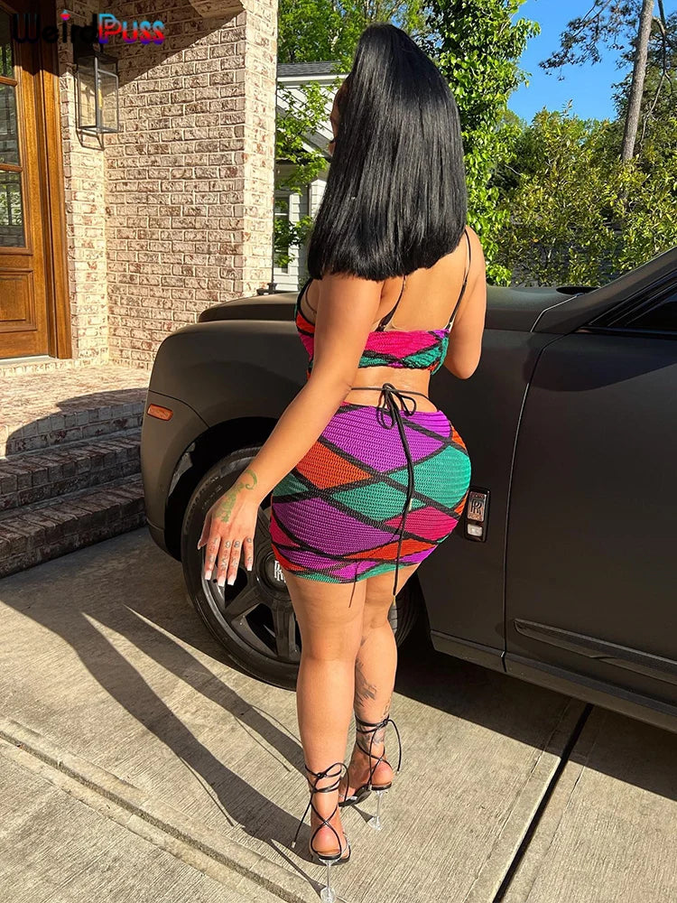 Weird Puss Colorful Party Sexy Dress Women - MyEmpired