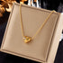 XIYANIKE 316L Stainless Steel Gold Color Love Heart Necklaces For Women Chokers 2021Trend Fashion Festival Party Gift Jewelry - MyEmpired