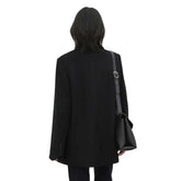 CHIC VEN Autumn Winter Korean Women Woolen Blazer Cotton Lining Thick Warm Jacket Solid Color Coat Female Woman Office Lady Tops - MyEmpired