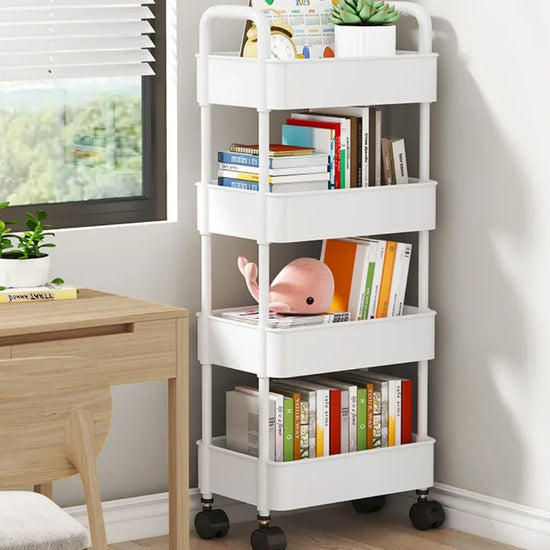 Mobile Storage Rack Trolley Household Kitchen Multifunctional Cart With Wheels Rack Bedroom Multi-Layer Storage Home Accessories - MyEmpired