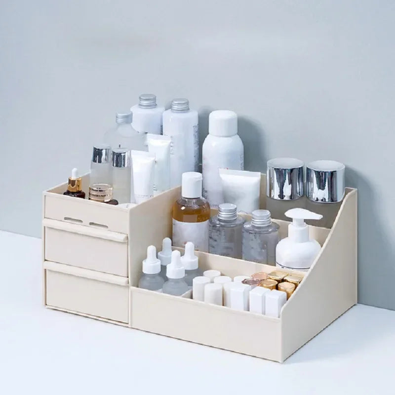 Makeup Organizer for Cosmetic Large Capacity Cosmetic Storage Box Organizer Desktop Jewelry Nail Polish Makeup Drawer Container - MyEmpired