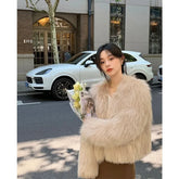 Faux Fur Coat Womens Clothing 2024 New Fashion Casual Imitation Fox Fur Coat Female Short Loose Comfortable Winter Jacket - MyEmpired
