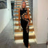Black Cut Out Beach Dress Women Fashion Snake Print Slim Club Party Dresses Summer Sexy Split Sleeveless Long Dress 2024 New - MyEmpired
