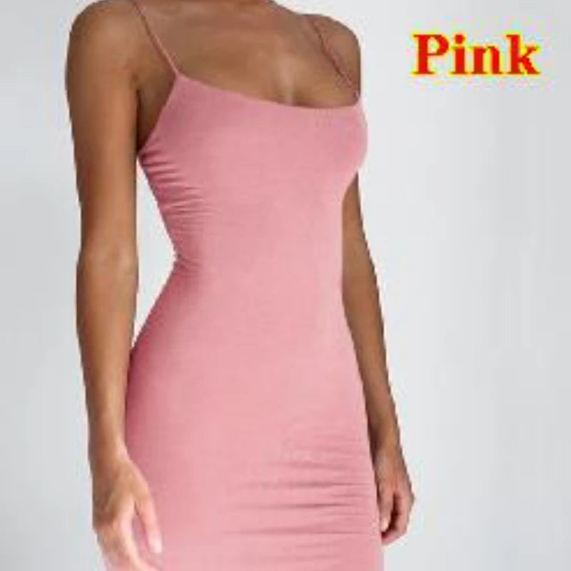 Summer Spaghetti Strap Mini Dress - MyEmpired